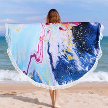 Load image into Gallery viewer, Round Beach Towel