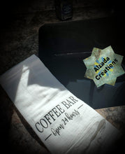 Load image into Gallery viewer, Flour Sack /Tea Towel ( Coffee Bar)