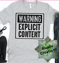 Load image into Gallery viewer, Warning Explicit Content