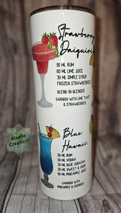 Drink Recipe Tumbler