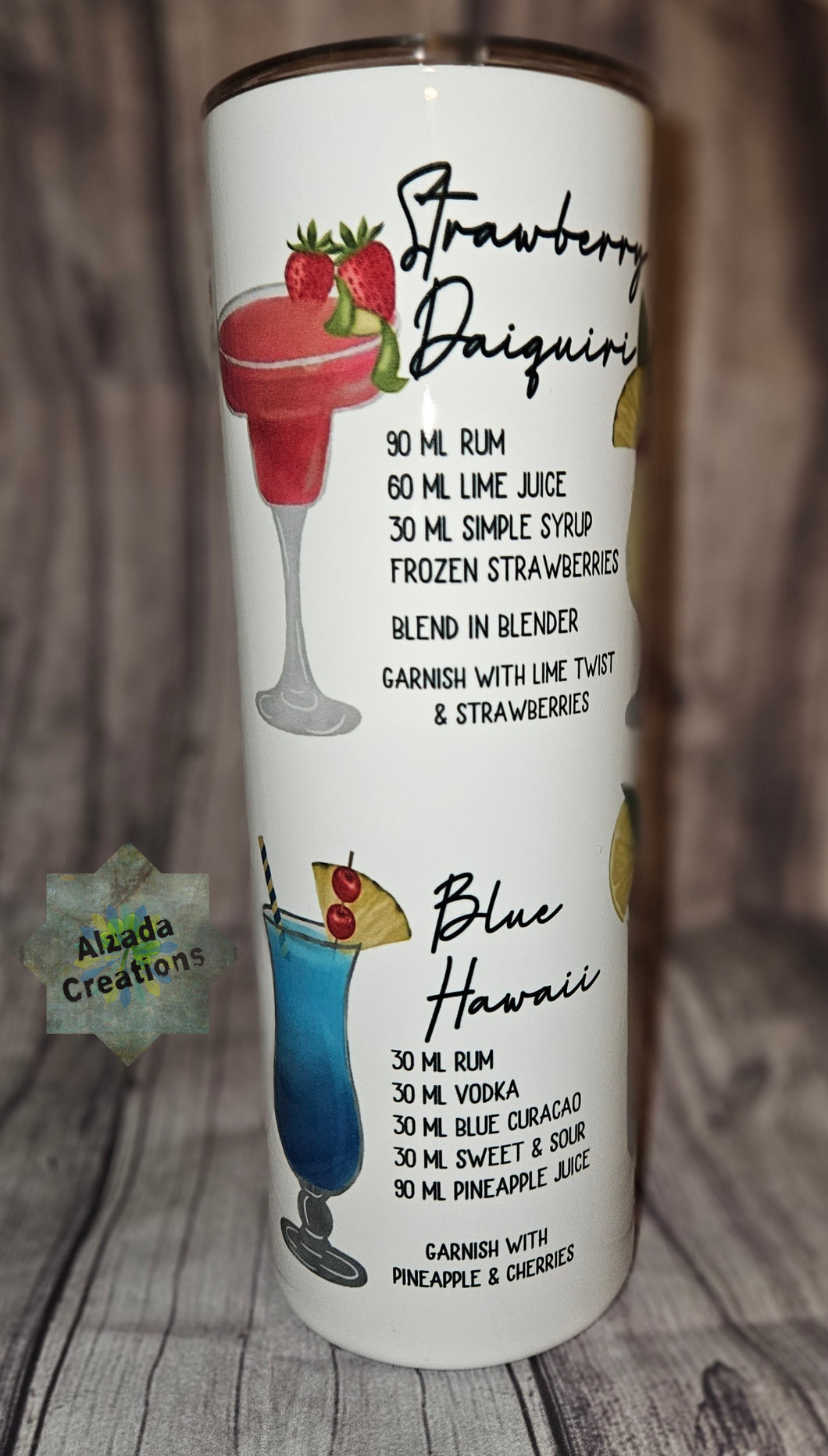 Drink Recipe Tumbler