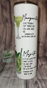 Drink Recipe Tumbler