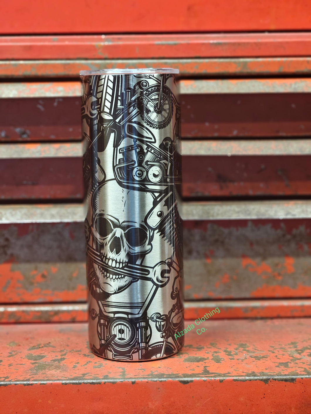 Motorcylce Abstract Tumbler