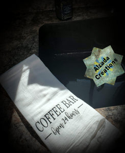Flour Sack /Tea Towel ( Coffee Bar)
