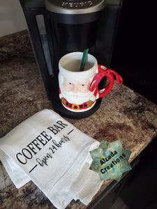 Flour Sack /Tea Towel ( Coffee Bar)