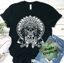 Load image into Gallery viewer, Skull Native American Headdress
