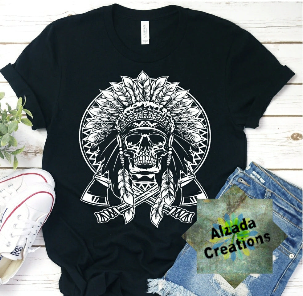 Skull Native American Headdress