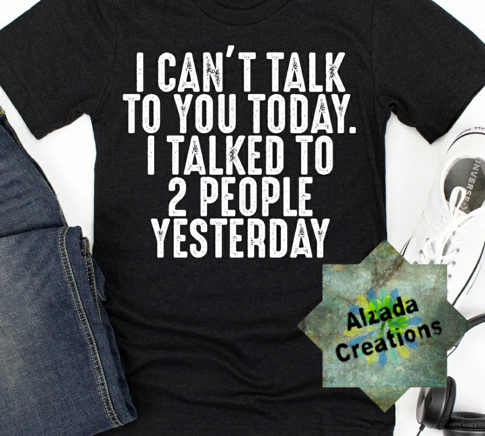 I Cant Talk To You Today