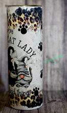Load image into Gallery viewer, Distressed Leopard Crazy Cat Ldy Gnomes
