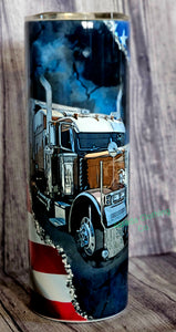 Semi Truck /Flag