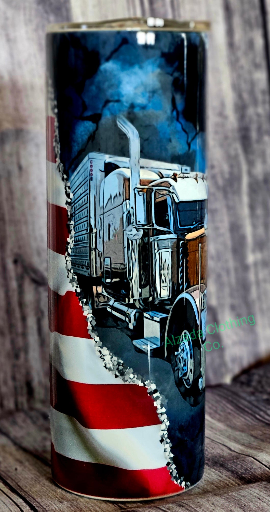 Semi Truck /Flag