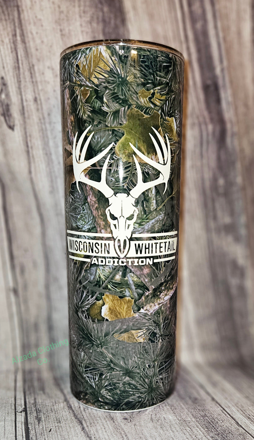 Camo Wisconsin Whitetail Addiction Tumbler