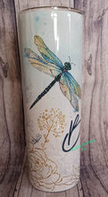 Load image into Gallery viewer, Just Breathe (Dragonflies)Tumbler
